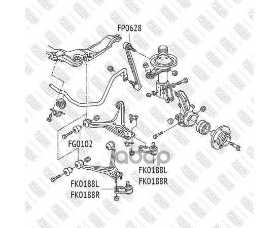 Купить ТЯГА СТАБИЛИЗАТОРА ПЕРЕДНЯЯ ЛЕВАЯ/ПРАВАЯ AUDI 80/90 86- FP0628