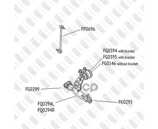 Купить ТЯГА СТАБИЛИЗАТОРА ПЕРЕДНЯЯ ЛЕВАЯ/ПРАВАЯ FORD FOCUS/C-MAX 03-MAZDA 3/5 03-VOLVO C30/C70/S40/V50 04- FP0696