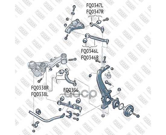 Купить РЫЧАГ ПОДВЕСКИ ПЕРЕДНИЙ НИЖНИЙ ЛЕВЫЙ/ПРАВЫЙ AUDI A6 04- FQ0336
