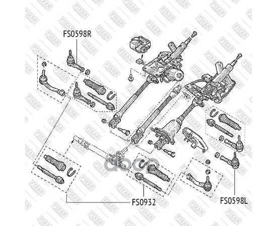 Купить НАКОНЕЧНИК РУЛЕВОЙ ТЯГИ ЛЕВЫЙ RENAULT CLIO/MEGANE/SCENIC/KANGOO 96-NISSAN MICRA 99- FS0598L