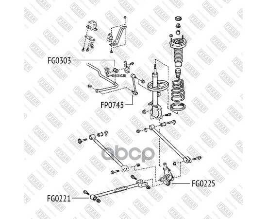 Купить САЙЛЕНТБЛОК РЫЧАГА TOYOTA CAMRY 01-> FIXAR FG0221