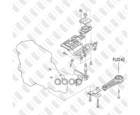 Купить ОПОРА ДВИГАТЕЛЯ ЛЕВАЯ NISSAN QASHQAI 06- FL0142