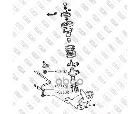 Купить ТЯГА СТАБИЛИЗАТОРА ПЕРЕДНЯЯ ЛЕВАЯ TOYOTA AVENSIS/CARINA E/CELICA 92-> FIXAR FP0630L