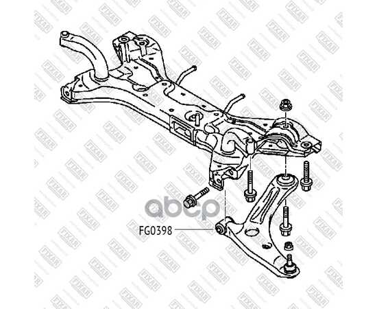 Купить САЙЛЕНТБЛОК РЫЧАГА MITSUBISHI LANCER 00- FG0398