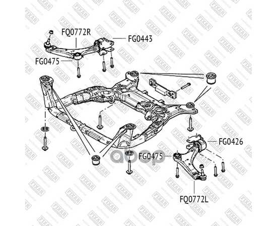 Купить САЙЛЕНТБЛОК ПЕРЕДНЕГО РЫЧАГА ЗАДНИЙ ЛЕВЫЙ LAND ROVER FREELANDER 06-> FIXAR FG0443