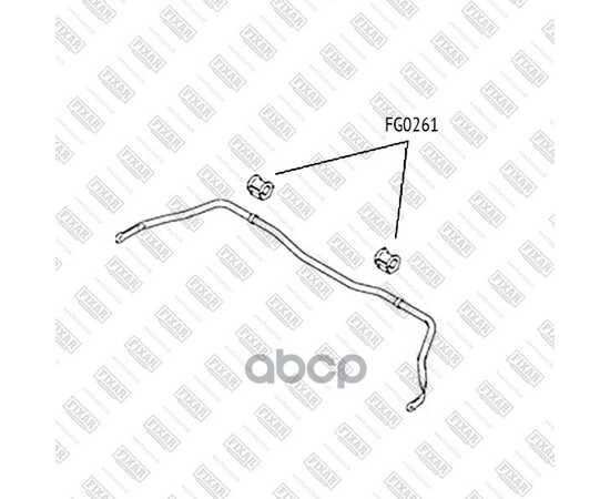 Купить ВТУЛКА СТАБИЛИЗАТОРА ПЕРЕДНЕГО SUZUKI SX4 06-> FIXAR FG0261