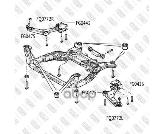 Купить РЫЧАГ ПОДВЕСКИ ПЕРЕДНИЙ НИЖНИЙ ПРАВЫЙ LAND ROVER FREELANDER 06- FQ0772R