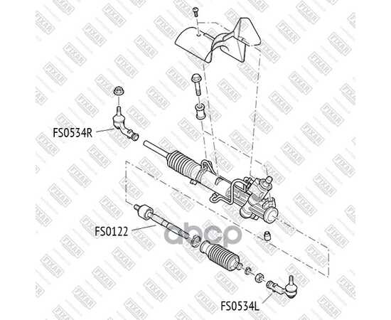 Купить НАКОНЕЧНИК РУЛЕВОЙ ТЯГИ ЛЕВЫЙ FORD FOCUS 98- FS0534L