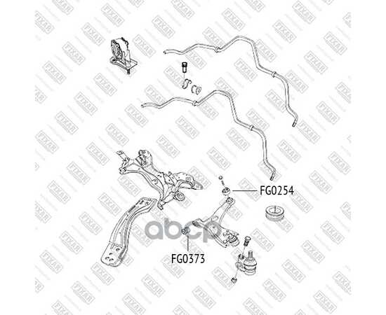 Купить САЙЛЕНТБЛОК РЫЧАГА TOYOTA RAV4 00- FG0373