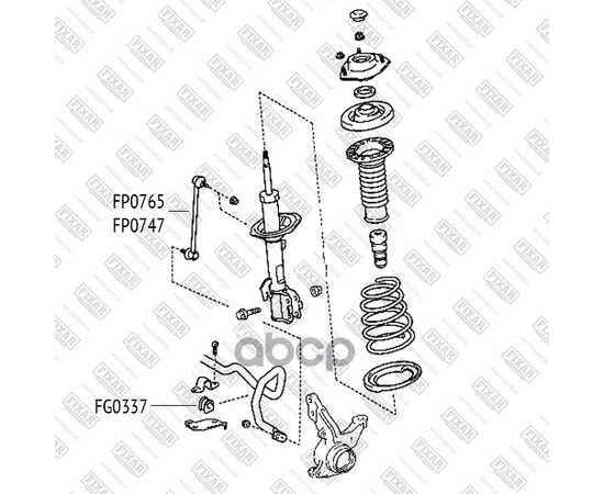 Купить ТЯГА СТАБИЛИЗАТОРА ПЕРЕДНЯЯ ЛЕВАЯ/ПРАВАЯ TOYOTA RAV4 01- FP0747