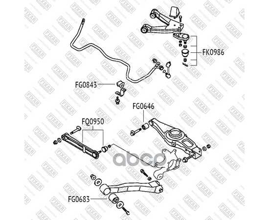 Купить САЙЛЕНТБЛОК ЗАДНЕГО ПРОДОЛЬНОГО РЫЧАГА MITSUBISHI PAJERO 00-> FIXAR FG0683