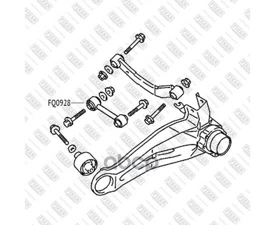 Купить РЫЧАГ ПОДВЕСКИ ЗАДНИЙ НИЖНИЙ ЛЕВЫЙ/ПРАВЫЙ MITSUBISHI LANCER/OUTLANDER/AIRTREK 01-JEEP COMPASS/LIBERTY/PATRIOT 06- FQ0928