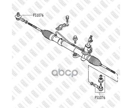 Купить НАКОНЕЧНИК РУЛЕВОЙ ТЯГИ ЛЕВЫЙ/ПРАВЫЙ MITSUBISHI GRANDIS/LANCER/OUTLANDER/AIRTEK 03-> FIXAR FS1076