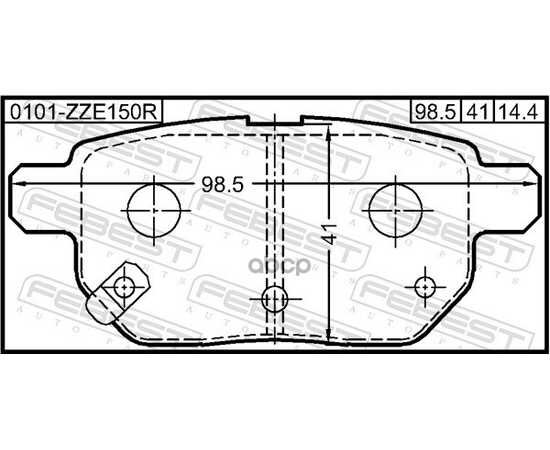 Купить КОЛОДКИ ЗАДНИЕ 0101-ZZE150R