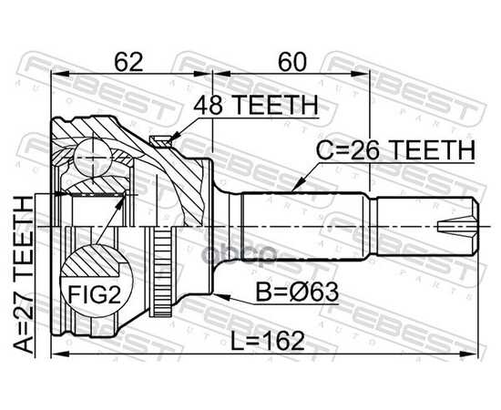 Купить ШРУС ВНЕШНИЙ TOYOTA CAMRY ACV3#/MCV3# 2001-2006 0110-072A48