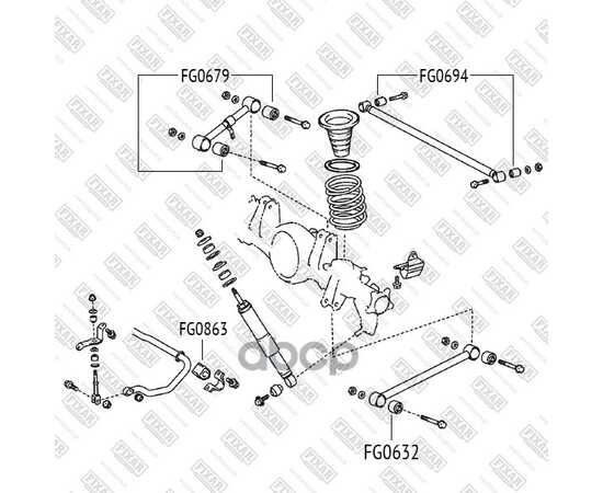 Купить САЙЛЕНТБЛОК ЗАДНЕГО НИЖНЕГО ПРОДОЛЬНОГО РЫЧАГА TOYOTA LAND CRUISER 200 07->LEXUS LX570 07-> FIXAR FG0632