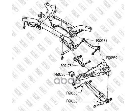 Купить САЙЛЕНТБЛОК РЫЧАГА MITSUBISHI LANCER 00- FG0166