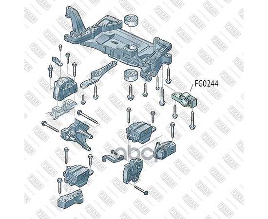 Купить САЙЛЕНТБЛОК ПЕРЕДНЕГО РЫЧАГА ЗАДНИЙ VW PASSAT 05- FG0244