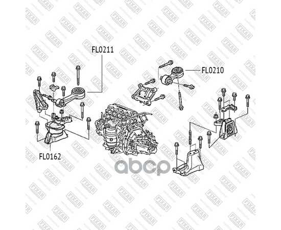 Купить ОПОРА ДВС HONDA CIVIC 05-> FIXAR FL0162