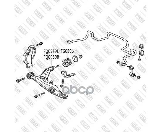 Купить РЫЧАГ ПОДВЕСКИ ПЕРЕДНИЙ НИЖНИЙ ЛЕВЫЙ HONDA CR-V 95-> FIXAR FQ0939L