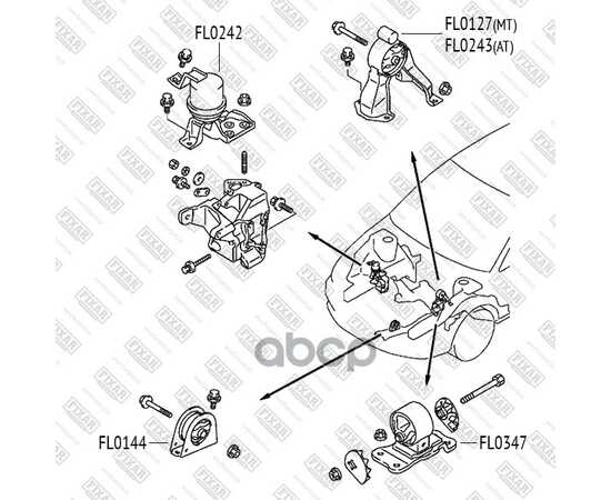 Купить ОПОРА ДВС MITSUBISHI LANCER 00- FL0144