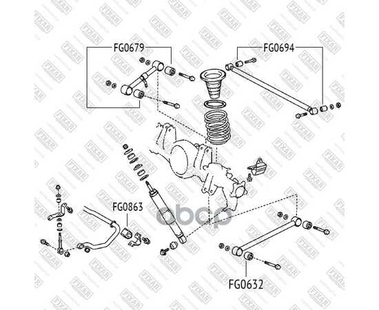Купить САЙЛЕНТБЛОК ЗАДНЕГО РЫЧАГА TOYOTA LAND CRUISER 200 07->LEXUS LX460/570 07-> FIXAR FG0694
