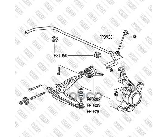 Купить САЙЛЕНТБЛОК ПЕРЕДНЕГО РЫЧАГА ЗАДНИЙ HONDA CIVIC 06-> FIXAR FG0890