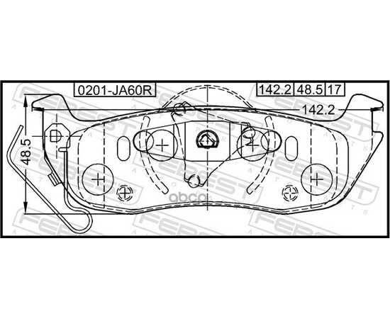 Купить КОЛОДКИ ЗАДНИЕ NISSAN ARMADA TA60/INFINITI QX56 (JA60) 2003- 0201-JA60R