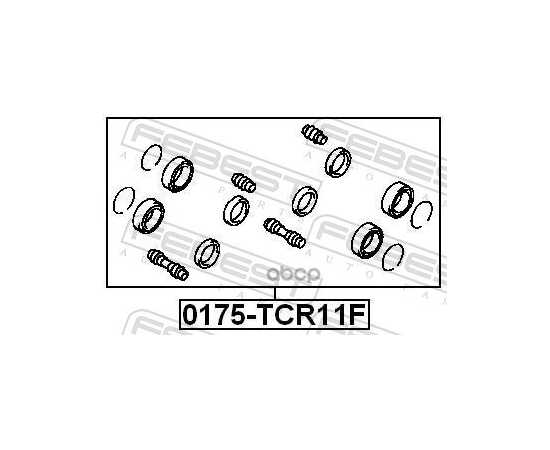 Купить РЕМКОМПЛЕКТ ПЕРЕДН СУППОРТА TOYOTA LUCIDA ESTIMA EMINA PREVIA 90-99 0175-TCR11F