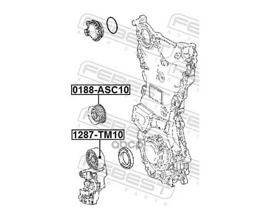 Купить РОЛИК ОБВОДНОЙ ПРИВОДНОГО РЕМНЯ LEXUS IS III 13->/GS IV 12-> FEBEST 0188-ASC10