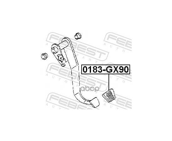 Купить НАКЛАДКА ПЕДАЛИ СЦЕПЛЕНИЯ И ТОРМОЗА NISSAN ALMERA N15, PRIMERA P11/P12 0183-GX90