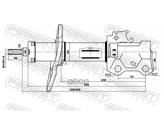 Купить АМОРТИЗАТОР ПЕРЕДН ЛЕВЫЙ TOYOTA COROLLA E15/E18 01660298FL