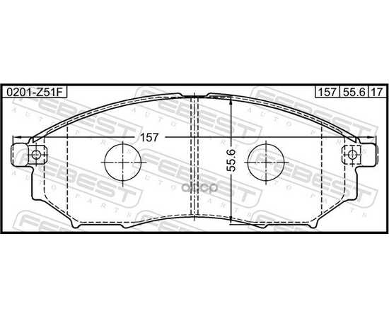 Купить КОЛОДКИ ПЕРЕДНИЕ NISSAN QASHQAI 08- 0201-Z51F