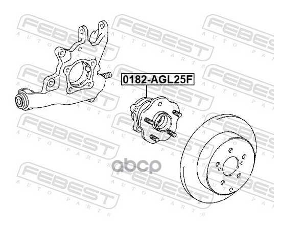 Купить СТУПИЦА В СБОРЕ ПЕРЕДНЯЯ LEXUS RX450H 09/15- 0182-AGL25F