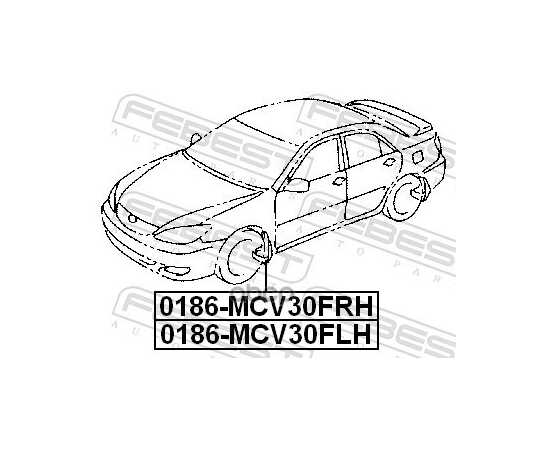 Купить БРЫЗГОВИК ПЕРЕДНИЙ ПРАВЫЙ TOYOTA CAMRY V30 0186-MCV30FRH