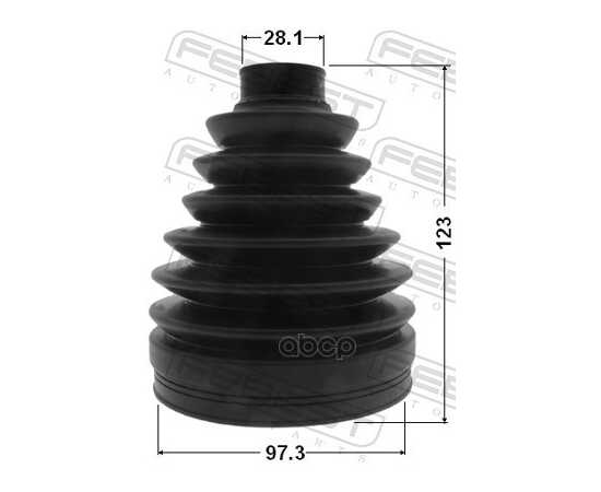 Купить ПЫЛЬНИК ШРУСА НАРУЖНЕГО (КОМПЛ.) AUDI A4(B8)/A6(C7)/A8 III/Q5 /97,3X123X28,1 FEBEST 0217P-J32