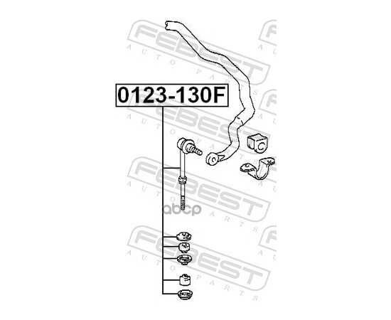 Купить ТЯГА СТАБИЛИЗАТОРА ПЕРЕДНЯЯ KIA SORENTO 02-06 0123-130F