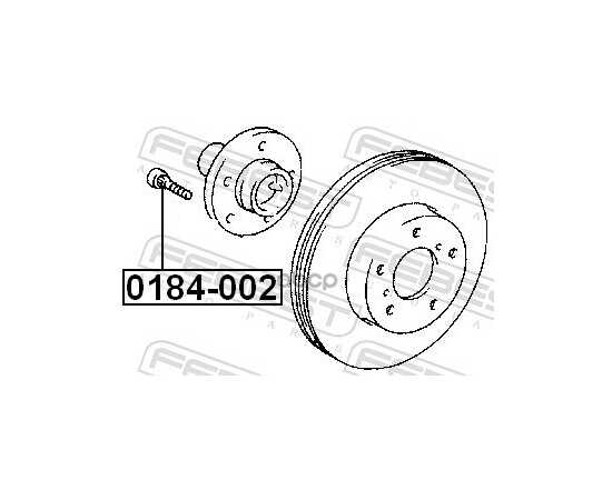 Купить ШПИЛЬКА СТУПИЦЫ (M12X1.5 ММ ) TOYOTA/LEXUS FEBEST 0184-002