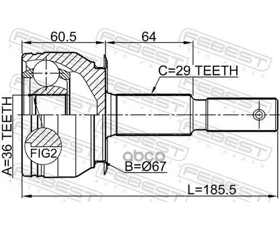 Купить ШРУС ВНЕШНИЙ NISSAN NAVARA D40T 2007- 0210-D40B