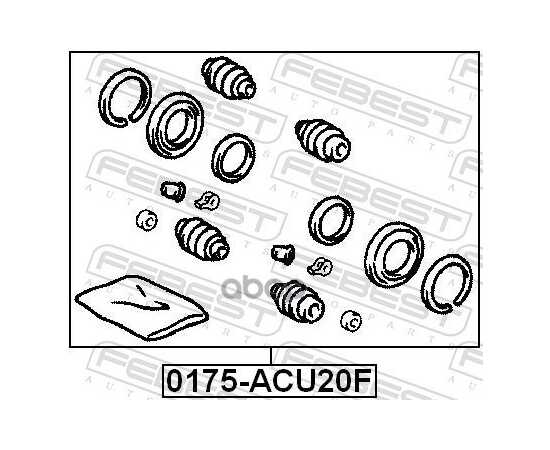 Купить РЕМКОМПЛЕКТ ТОРМОЗНОГО СУППОРТА 0175-ACU20F