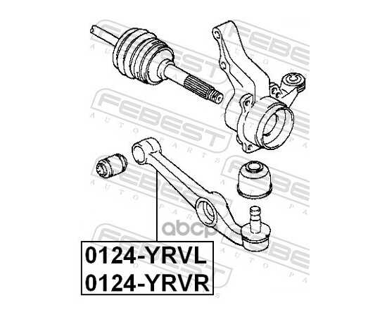 Купить РЫЧАГ ПЕРЕДНИЙ L DAIHATSU SIRION M100/101/110/111 1998-2004 FEBEST 0124-YRVL