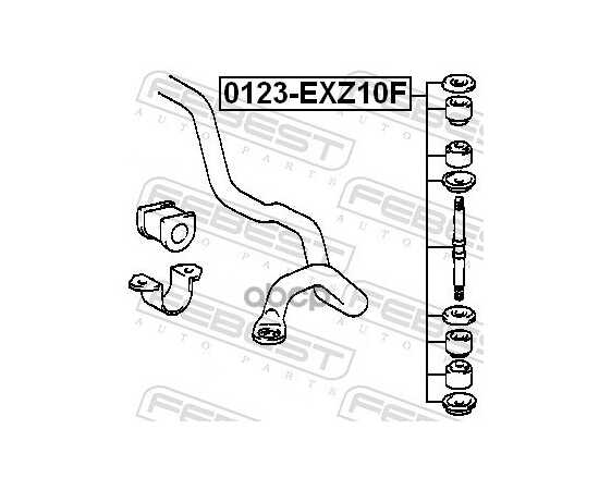 Купить ТЯГА ПЕРЕДНЕГО СТАБИЛИЗАТОРА L=R TOYOTA MARK 2/COROLLA/PASEO FEBEST 0123-EXZ10F