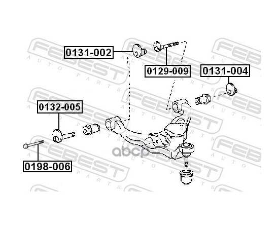 Купить ГАЙКА С ЭКСЦЕНТРИКОМ TOYOTA LAND CRUISER 100 0131-004