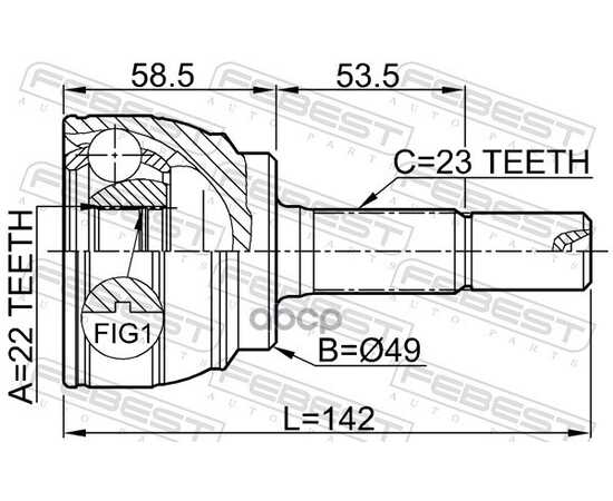 Купить ШРУС ВНЕШНИЙ NISSAN MICRA K12E 2002.11-2010.07 0210-E11