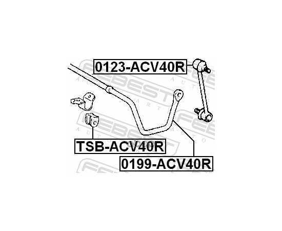 Купить СТАБИЛИЗАТОР ЗАДНИЙ TOYOTA CAMRY ACV40,GSV40 2006.01-2011.09 0199-ACV40R