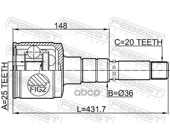 Купить ШРУС ВНУТРЕННИЙ ПРАВЫЙ TOYOTA CALDINA AT211,CT216,ST21 97.08-02.09 0111-ST215RH