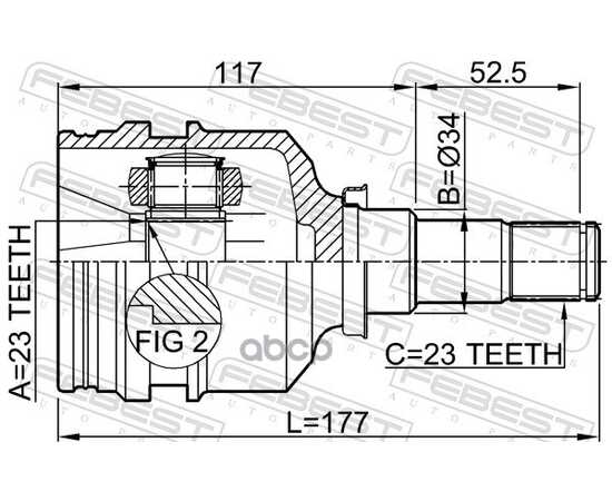 Купить ШРУС ВНУТРЕННИЙ TOYOTA COROLLA E9-E11 0111-001