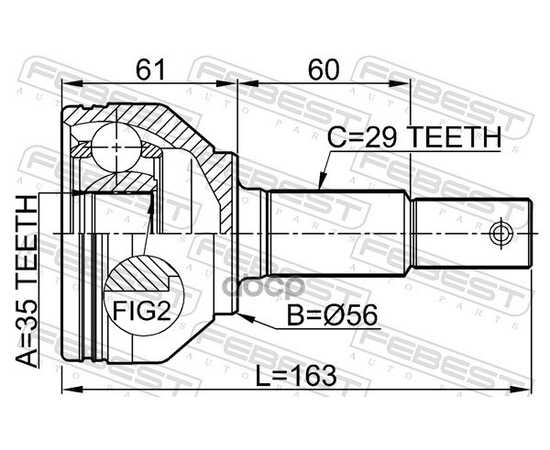 Купить ШРУС ВНЕШНИЙ NISSAN X-TRAIL T31 2007-2013 0210-J1020