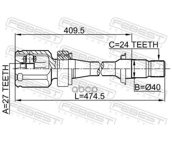 Купить ШРУС ВНУТР ПРАВЫЙ TOYOTA RAV4 III 05-12 0111-ACV30RH