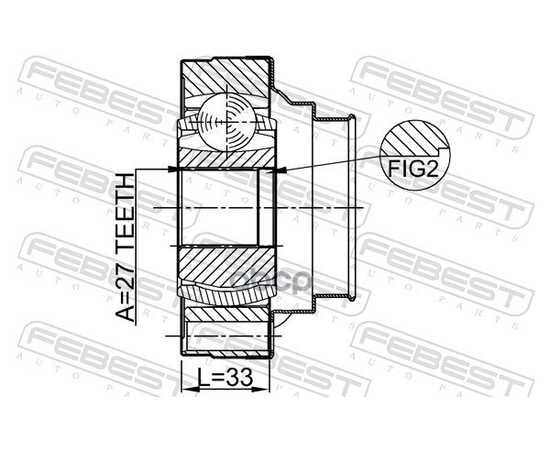 Купить ШРУС ВНУТРЕННИЙ TOYOTA MARK II 92-00, WINDOM 91-01, CAMRY V10/V20 0111-ACU10